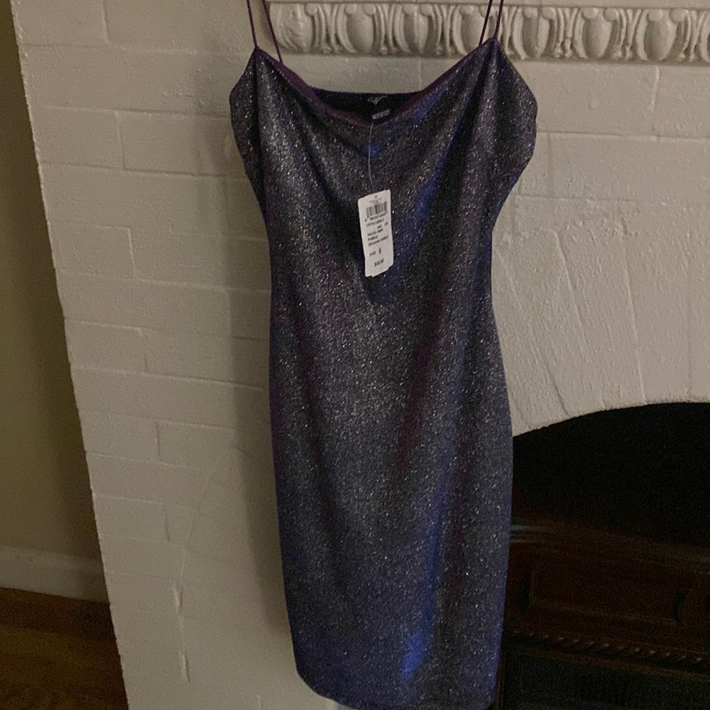 Sequin bodycon cocktail/ evening party dress size small ( purplish